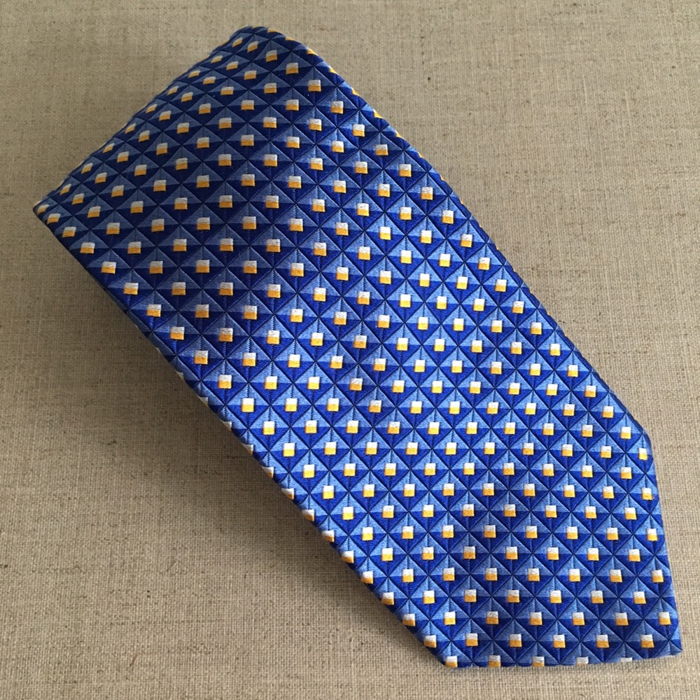 Robert Talbott Men Multicolour Geometric Silk Tie